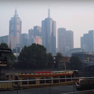 On long weekend Monday in Melbourne, a smoke haze blanketed the city